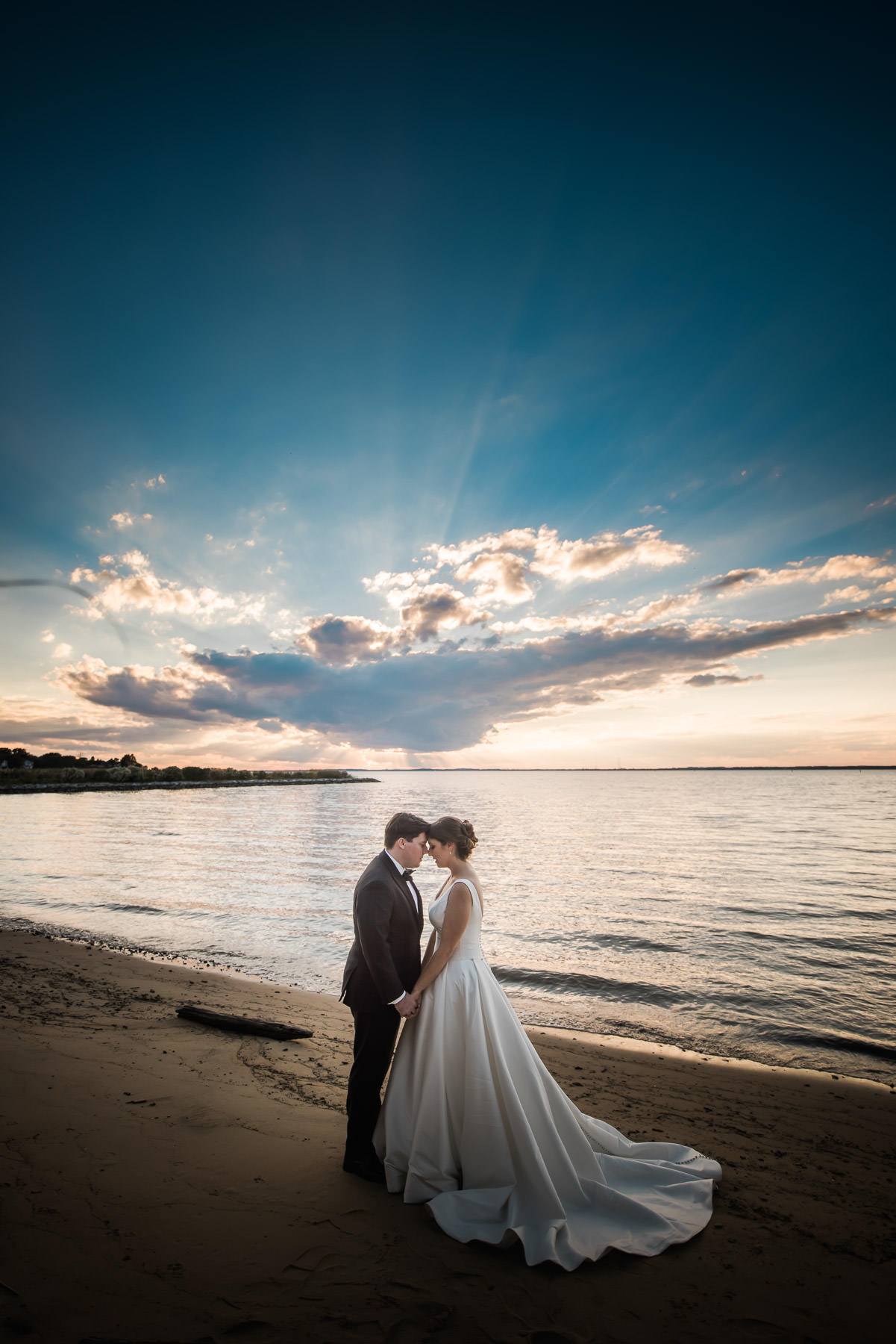 Chesapeake Bay Beach Club Sunset Wedding