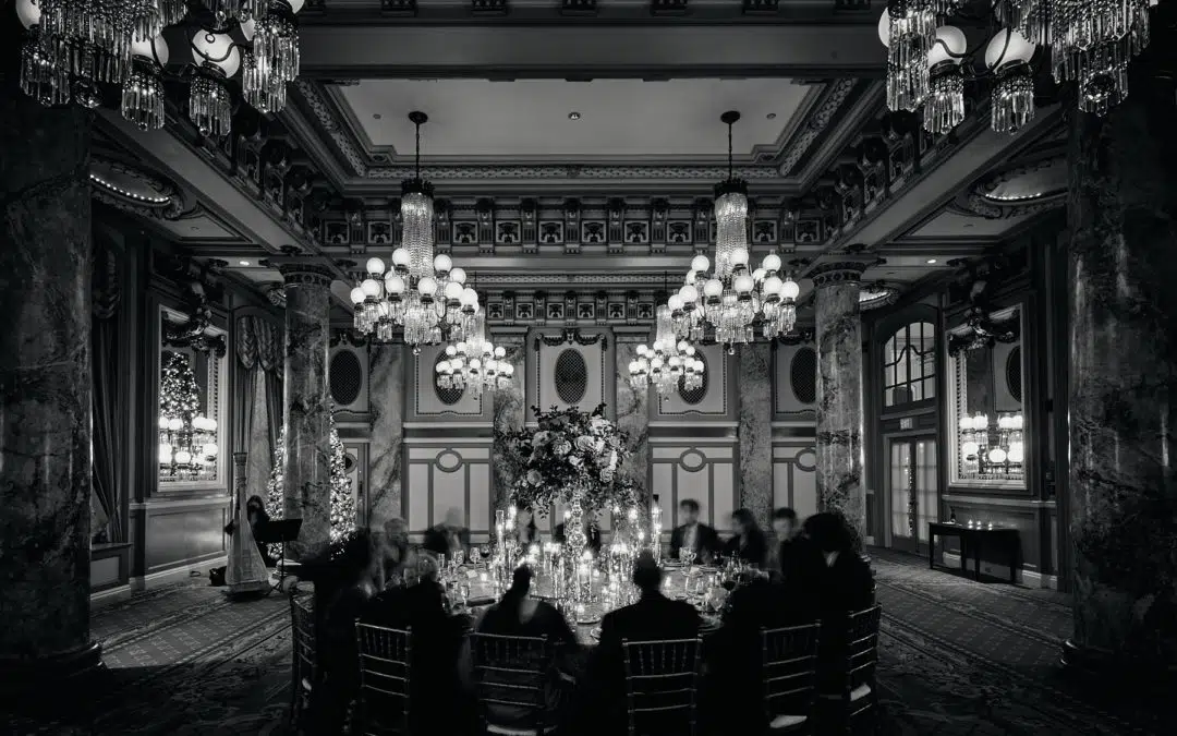 Black and White Winter Wedding at the Willard